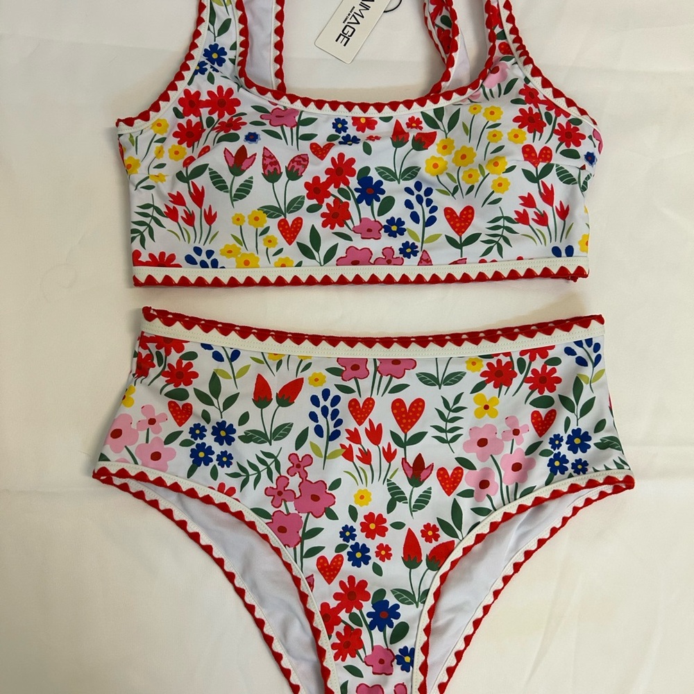 Vibrant Floral Bikini Set
